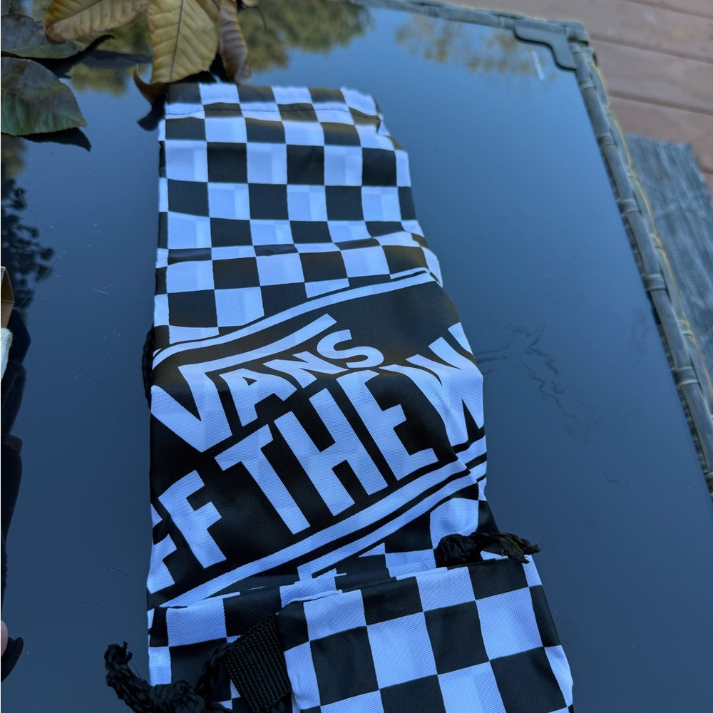 Vans Black and White bag Checkered Scarf